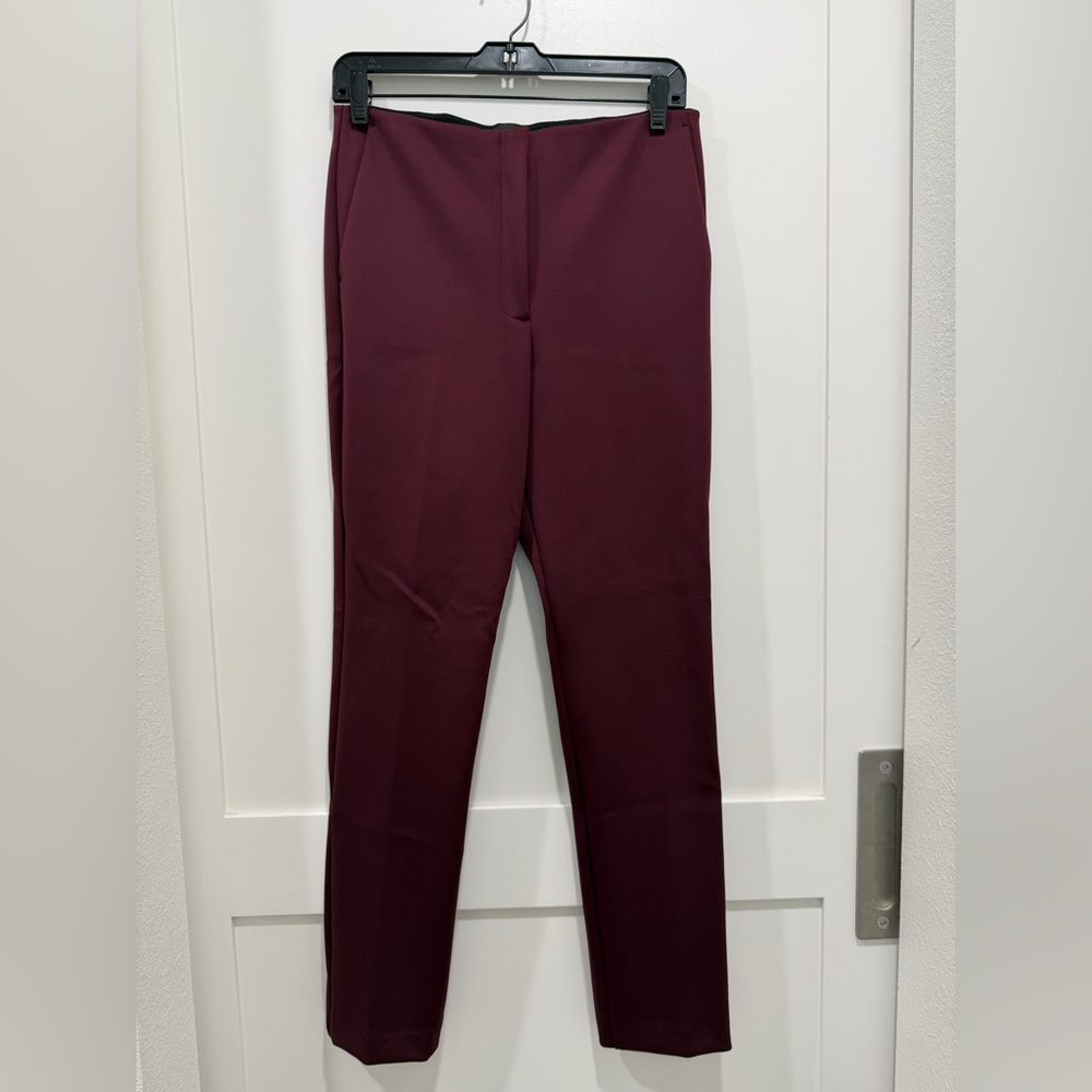 Theory Tennyson Pant 6 Red Mulberry